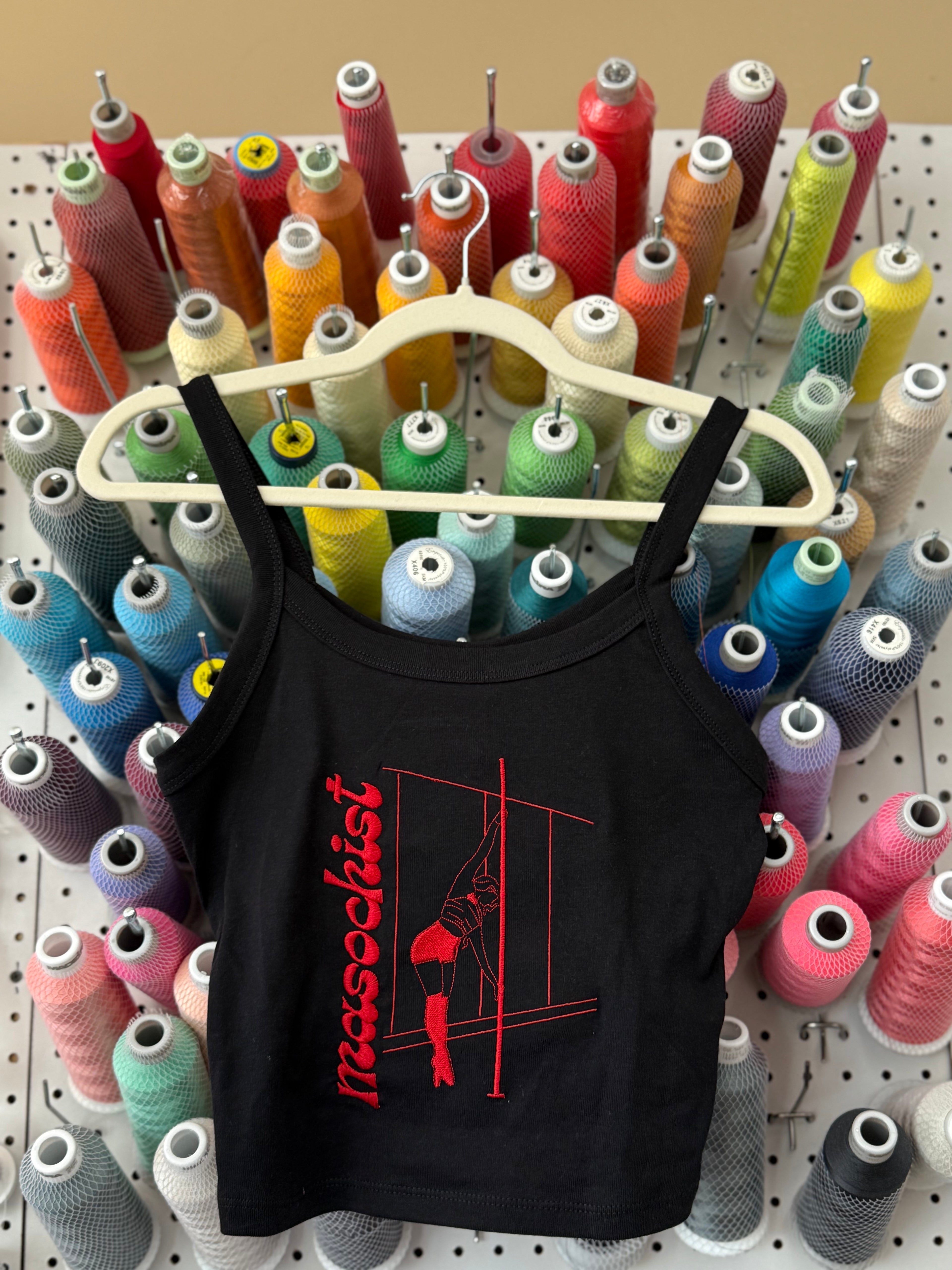 Masochist Polerina Classic Tank in Red Thread
