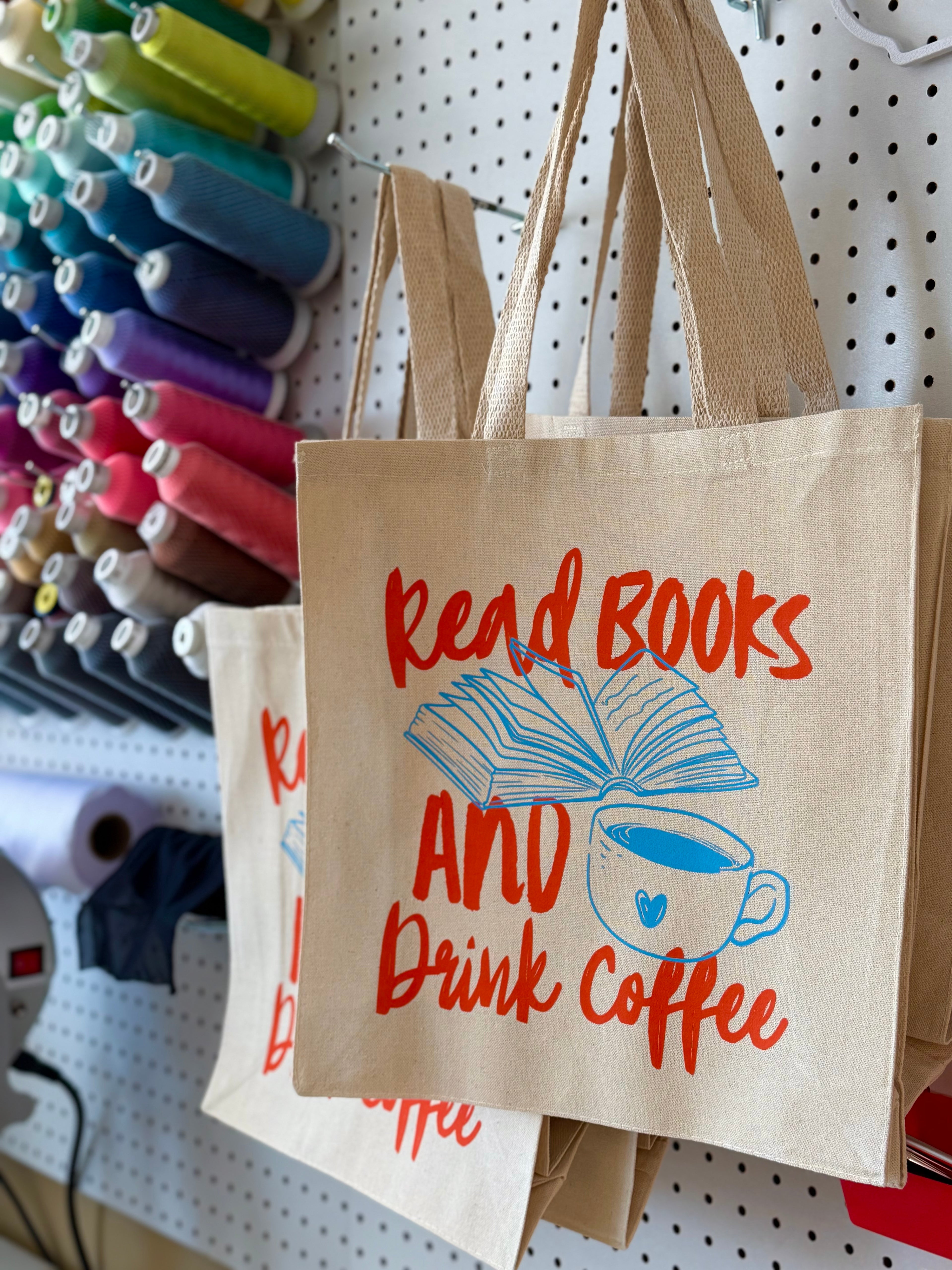 Read Books & Drink Coffee Tote