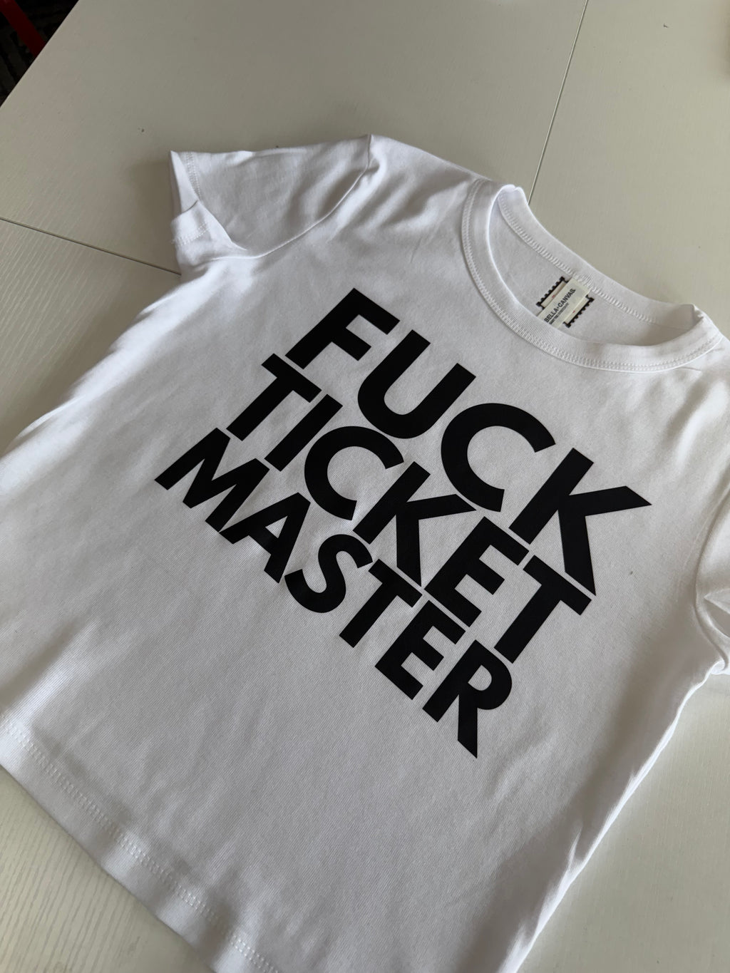 F%*K TM Solid White Baby Tee