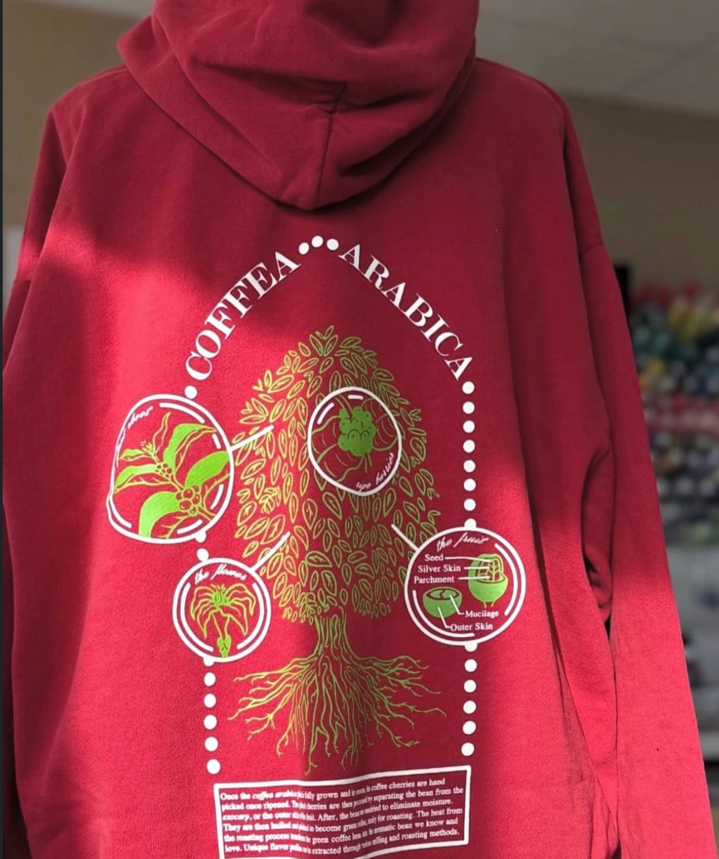 Coffea Arabica Hoodie Red