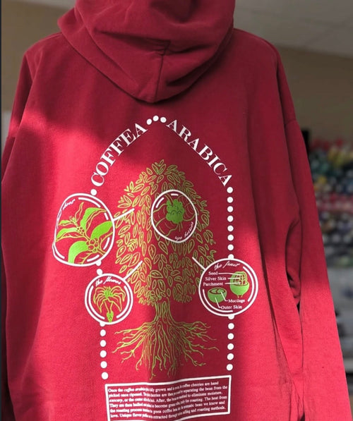 Coffea Arabica Hoodie Red