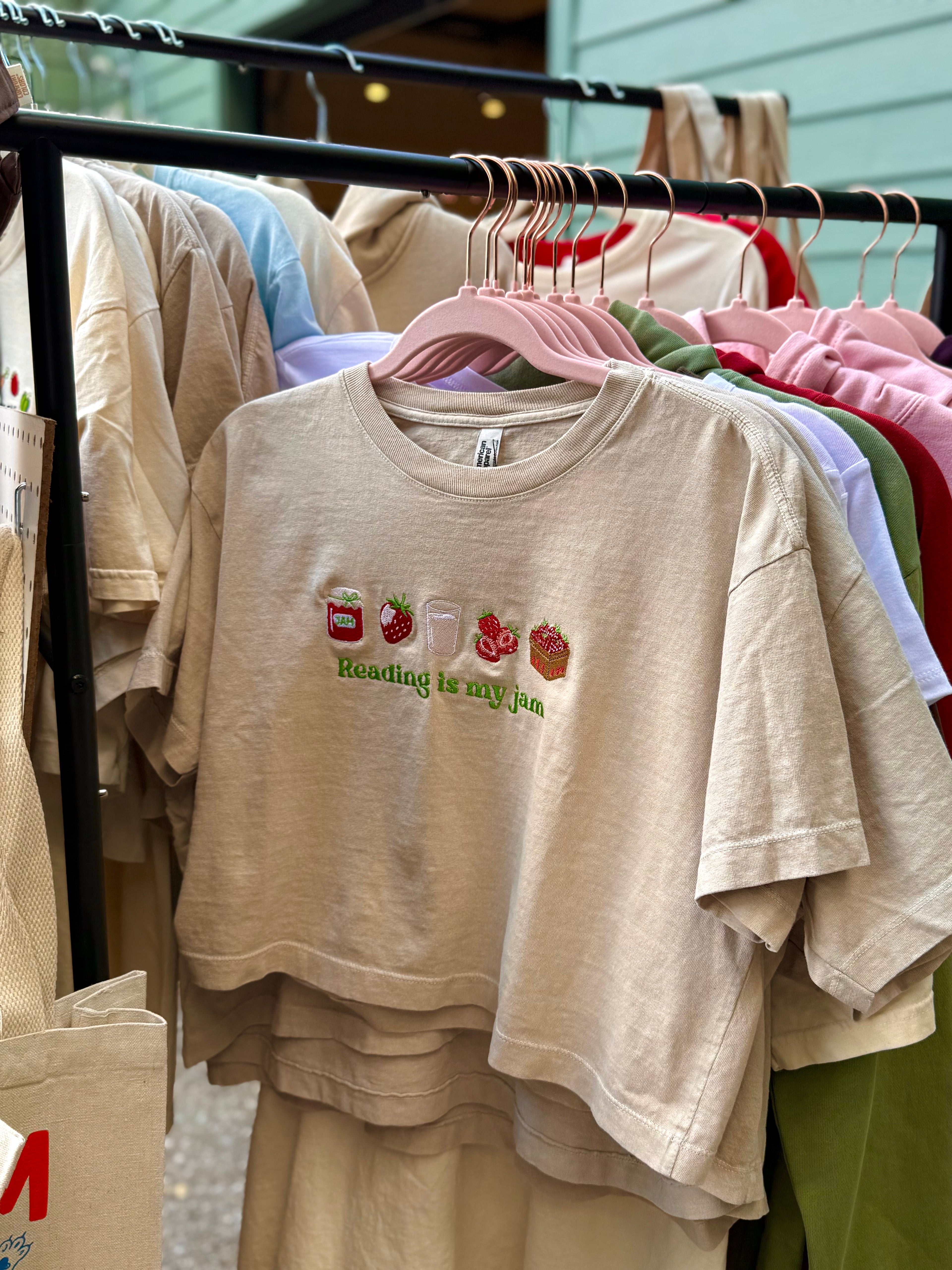 Reading Is My Jam Cropped Tee