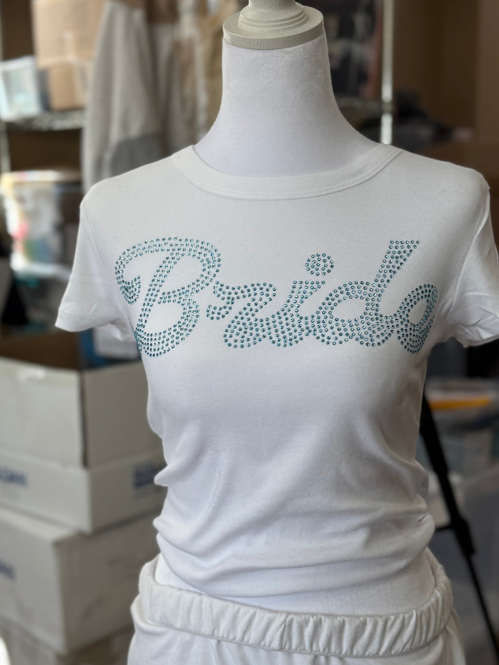 Bedazzled Bride Baby Tee