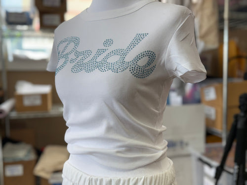 Bedazzled Bride Baby Tee