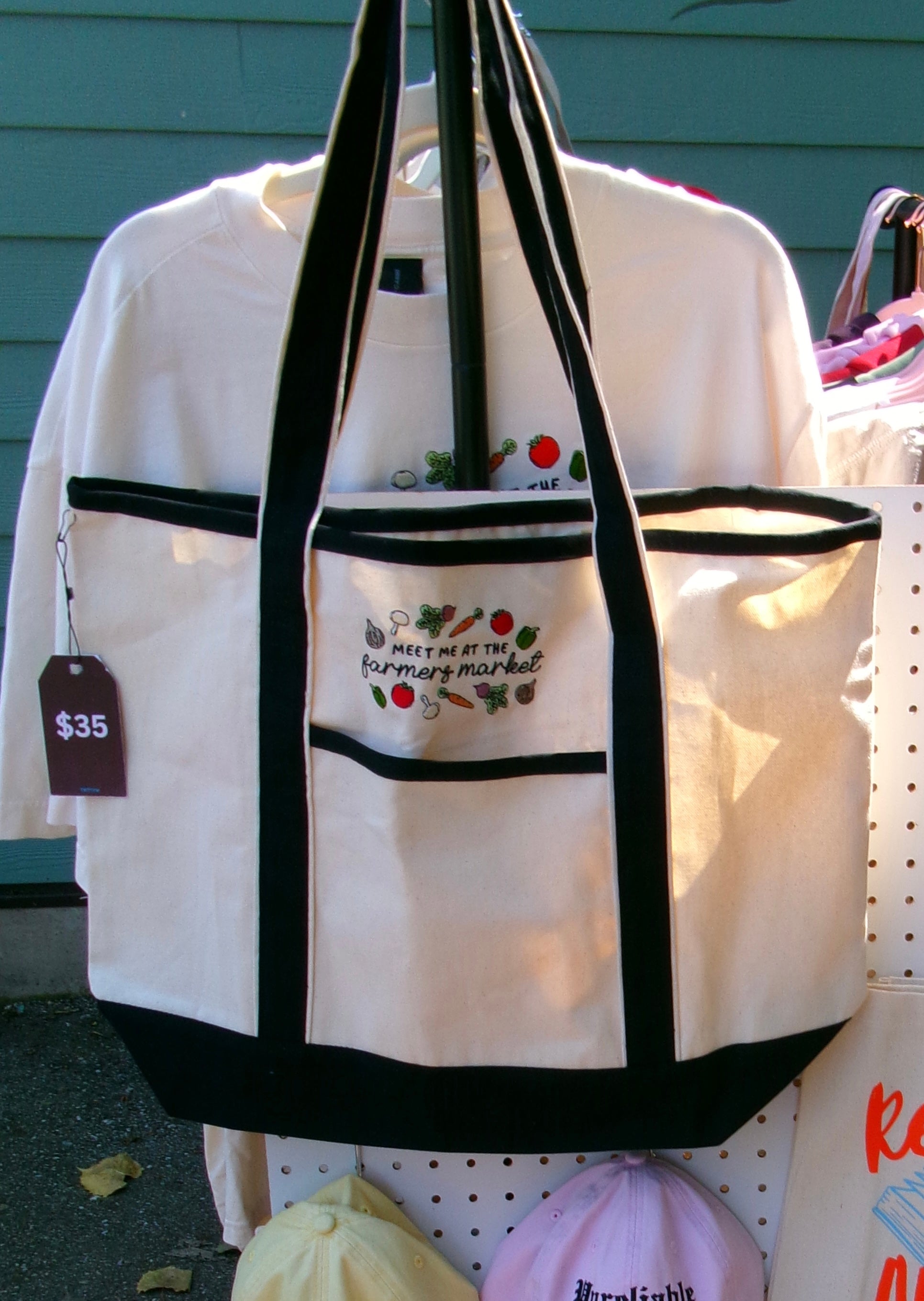 Meet Me At The Farmers Market Large Tote